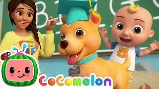 Bingo's First Day at School!  Baby JJ's BINGO Spelling Song | CoComelon Nursery Rhymes & Kids Songs