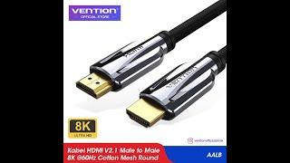 Vention Kabel HDMI 2.1 UHD 8K 4K FHD HDR Hifi Premium Braided