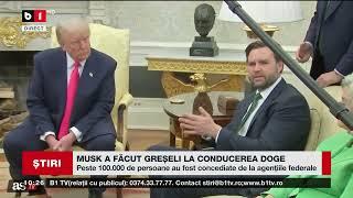 MUSK A FĂCUT GREȘELI LA CONDUCEREA DOGE_Știri B1TV_15 mar. 2025