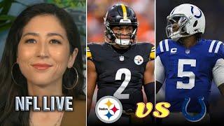 NFL LIVE | Mina Kimes BOLD predicts to Steelers vs Colts Week 4: Justin Fields will nail QB1?