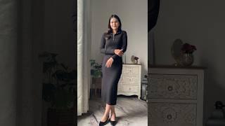 Black bodycon dress from Myntra #viral #dress #swatirathi #shorts #ashortaday #youtubeshorts