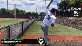 LHP/OF Gavin Brzozowski, Uncommitted, Mansfield (TX) 2021. Five Tool Baseball Prospect