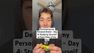 Day 4 of developing my personal brand! Part 1 #personalbrand #10daychallenge #productivity #lockin