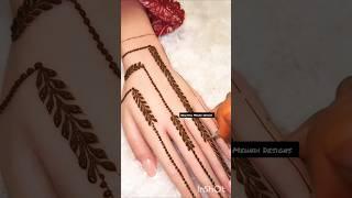 New latest mehndi design simple and beautiful back hand️|#mehndi l#backhandmehndi #ytshorts#shorts