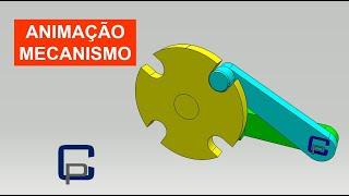 ANIMAÇÃO DE MECANISMOS MECÂNICOS SIMPLES #137 - CONCEITO SISTEMA DE TRAVAMENTO 04