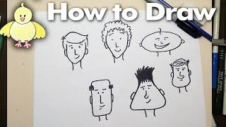 Drawing: How To Draw Easy Cartoon Faces Step by Step