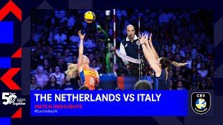 The Netherlands vs. Italy I Match Highlights | Bronze Medal I CEV EuroVolley 2023 Women