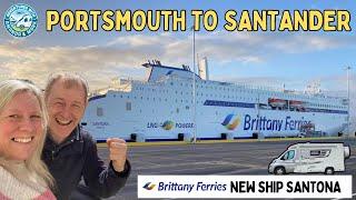 Portsmouth to Santander | Brittany Ferries New Ship Santona | Motorhome Tour to Spain