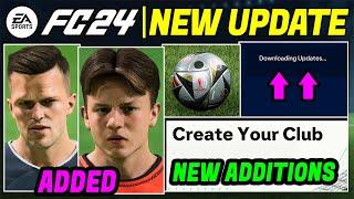 EA FC 24 NEWS - NEW CONFIRMED Updates, Real Faces & Career Mode Additions 