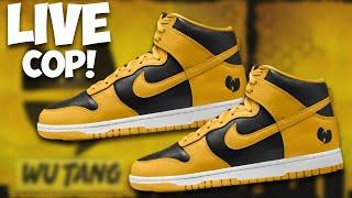 GOING LIVE WUTANG Dunks! Every Site Releasing & Olive Jordan 9s!