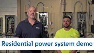 Residential power system demo