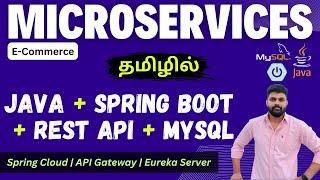 Java Spring Boot Microservices Tutorial with MySQL | Backend E-commerce App | API Gateway & Eureka