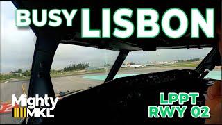 Departure from Lisbon Airport runway 02. (LIS LPPT)