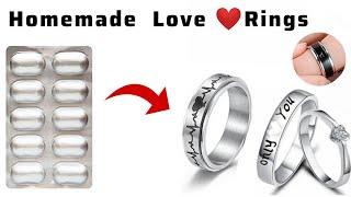 DIY Ring Idea/Handmade Ring/How to make Ring/Couple Love Rings/Make Ring/DIY Ring/homemade ring#ring