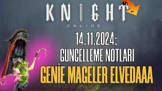 14.11.2024 güncelleme notları #knightonline