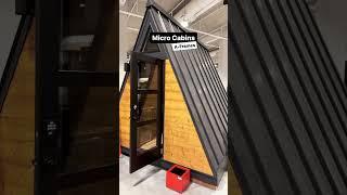 Micro Cabin A-frames #aframe #aframecabin #tinyhouse #aframehouse #microcabin #tinyliving