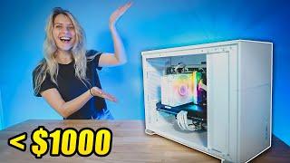 BUILDING A WHITE AESTHETIC PC FOR UNDER $1000 ... WITH AN INTEL GPU!?  (BEGINNER FRIENDLY)