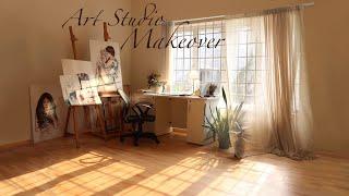 Aesthetic art studio makeover    cozy art vlog + study from the old masters with me