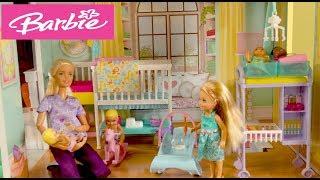 Barbie and Ken Story: New Girl in Barbie Daycare and Nursery School with Playground and Gym