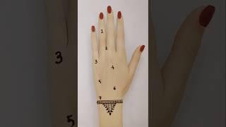 Simple Mehndi Design From Numbers| Easy Mehndi Design| #mehndi #mehndidesign #shprts #henna #trend