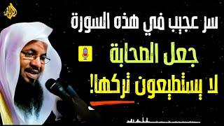 سرعجيب في هذه السورة...التي لم يستطع الصحابة تركها! | الشيخ محمد بن علي الشنقيطي