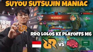 MANIAC SUTSUJIN MEMEBAWA RRQ KE PLAYOOFS M6 !! RRQ VS TWISTED MINDS GAME 3 M6 MLBB