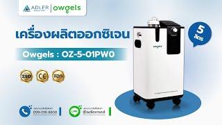 เครื่องผลิตออกซิเจน 5 ลิตร Owgels รุ่น OZ-5-01PW0