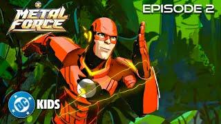 The Flash vs Gorilla Grodd! FULL EPISODE 2 | DC Metal Force | @dckids