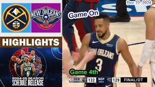 Denver Nuggets vs New Orleans Pelicans 3rd QTR Game Highlights | NBA Season Dec 22, 2024