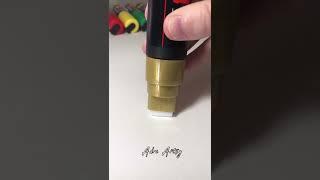 Activating a HUGE GOLD Posca Marker! Satisfying!