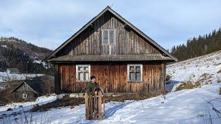 Daily hard life in a high mountain village. Production of unique cow butter.