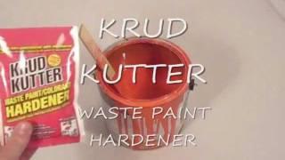 Harden your old paint with Krud Kutter Waste Paint Hardener