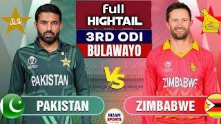 PAKISTAN VS ZIMBABWE FULL HIGHLIGHTS 3RD ODI MATCH 2024 |pak vs zim Saim ayab beating