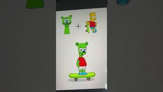 I draw new Sprunki Gummy Bear x Bart Simpson!  #incredibox #pyramixed
