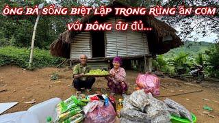 ÔNG BÀ 77 tuổi sống lủi thủi trong RỪNG...ăn cơm với bông đu đủ.../243