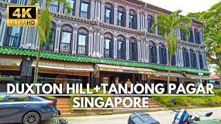 Unexpected Beauty of Duxton Hill & Tanjong Pagar ~ Singapore Walking Tours [4K]