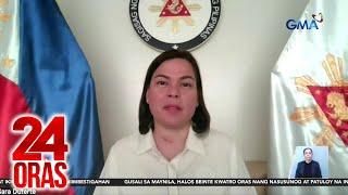 VP Sara Duterte - Leaders should not be motivated by cash, cocaine, or champagne | 24 Oras