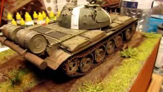 Takom T-54 B Soviet - A quick video of the Diorama