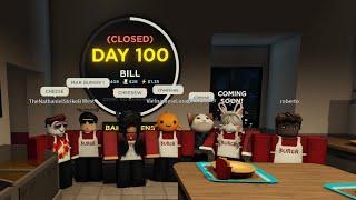 First Ever Team To Reach 100 Days After Update In Roblox Burger Game!