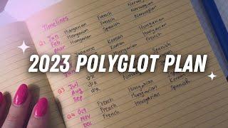 Polyglot language plan 2023 - Thailand cafe vlog edition