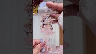 ASMR Aesthetic Journaling  Tea Party Multi- Page Journal #asmr #shorts #journal