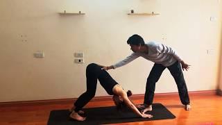 How to do Yoga Hands on Adjustments in Ashtanga Yoga - Yoga with Amit