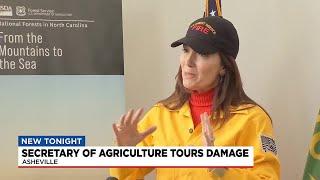 Secretary of Agriculture Tours Damage