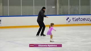 Latvian Figure Skater: Elizaveta Ryabinina's 3 years old Performance at ICE REPUBLIC CUP 2025