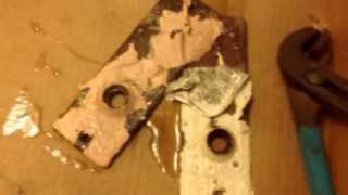 How to strip paint off of brass or steel hardware no chemicals