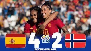 Spain vs Norway | Highlights | Preparations For Women's World Cup 06-04-2023