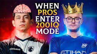 DOTA 2 - WHEN PROS ENTER 200 IQ MODE 34.0! (Smartest Plays & Next Level Moves By Pros)