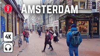 Amsterdam, Netherlands - Enjoy the Tranquil Streets along the Canal, 4K Walking Tour 