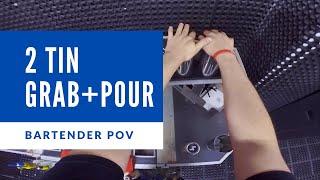 How to USE two TINS into POUR | Bartender POV