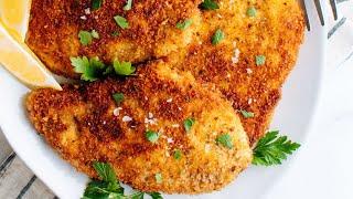 Italian Chicken Cutlets with Parmesan Crust